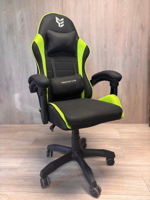 Fotel obrotowy gamingowy ENZO XL GREEN FABRIC OUTLET Fotel obrotowy gamingowy ENZO XL GREEN FABRIC OUTLET