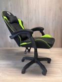 Fotel obrotowy gamingowy ENZO XL GREEN FABRIC OUTLET Fotel obrotowy gamingowy ENZO XL GREEN FABRIC OUTLET
