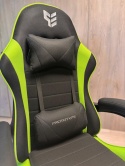 Fotel obrotowy gamingowy ENZO XL GREEN FABRIC OUTLET Fotel obrotowy gamingowy ENZO XL GREEN FABRIC OUTLET