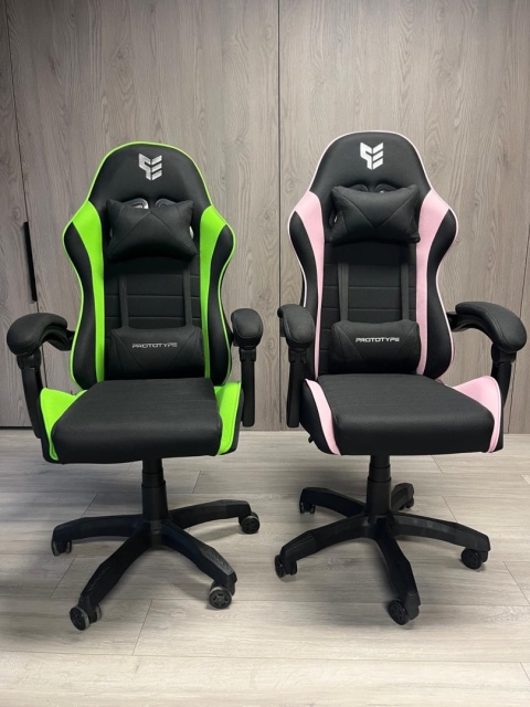 Fotel obrotowy gamingowy ENZO XL GREEN FABRIC