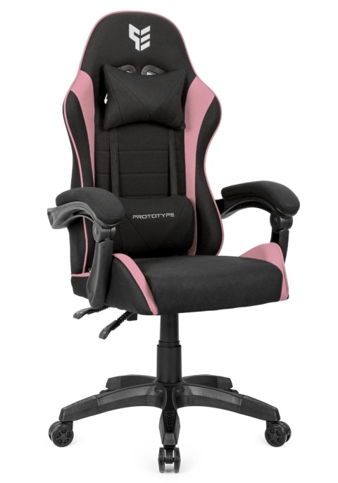 Fotel obrotowy gamingowy ENZO XL PINK FABRIC