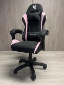 Fotel obrotowy gamingowy ENZO XL PINK FABRIC