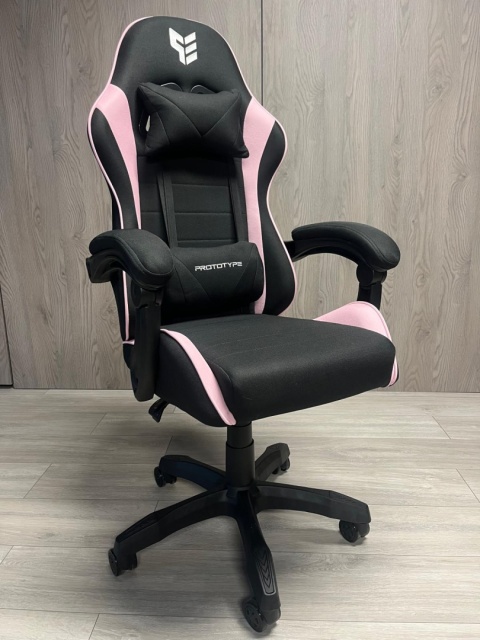 Fotel obrotowy gamingowy ENZO XL PINK FABRIC