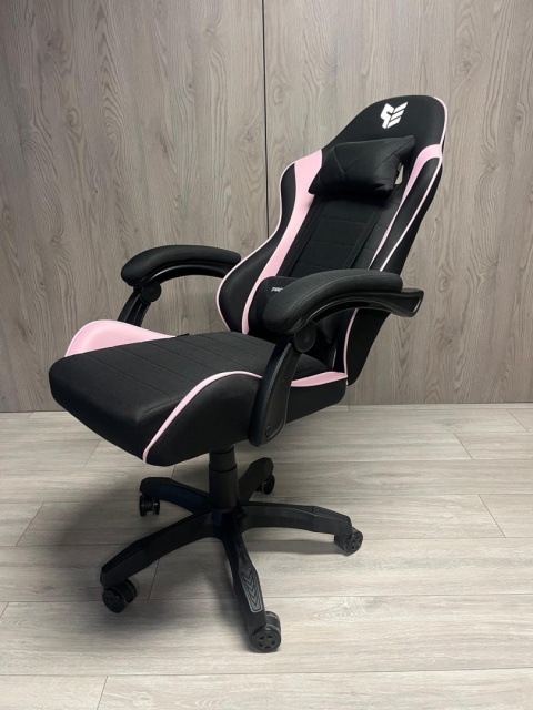 Fotel obrotowy gamingowy ENZO XL PINK FABRIC