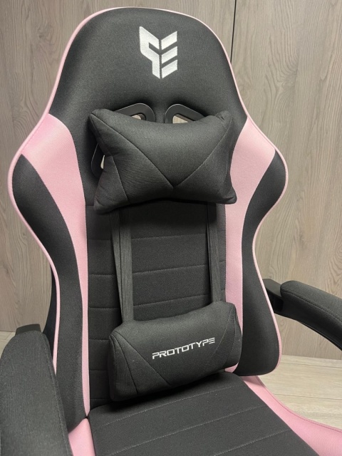 Fotel obrotowy gamingowy ENZO XL PINK FABRIC