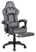 Fotel obrotowy gamingowy XL POKER PRO GREY ALCANTARA OUTLET