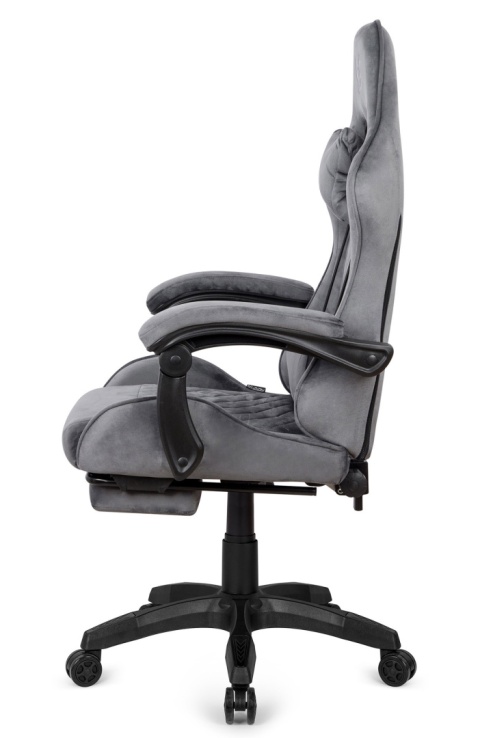 Fotel obrotowy gamingowy XL POKER PRO GREY ALCANTARA OUTLET