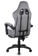 Fotel obrotowy gamingowy XL POKER PRO GREY ALCANTARA OUTLET