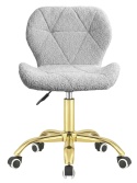 Krzesło obrotowe VASTO OFFICE BOUCLE GREY GOLD