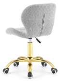 Krzesło obrotowe VASTO OFFICE BOUCLE GREY GOLD