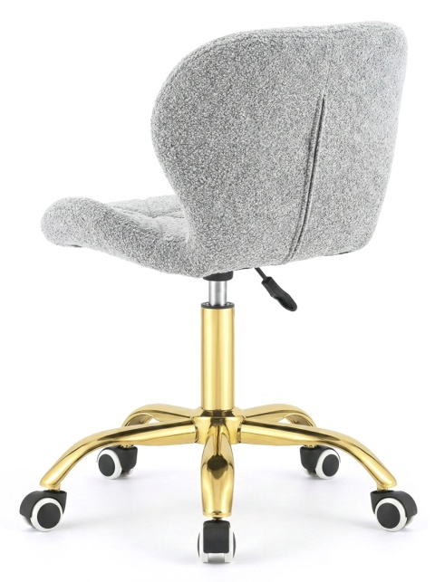 Krzesło obrotowe VASTO OFFICE BOUCLE GREY GOLD