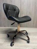Krzesło obrotowe VASTO OFFICE PU BLACK ROSE GOLD