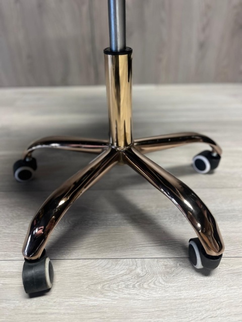 Krzesło obrotowe VASTO OFFICE PU CREAM ROSE GOLD