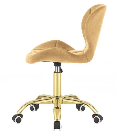 Krzesło obrotowe VASTO OFFICE VELVET SUNNY GOLD