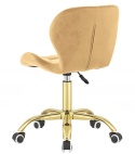 Krzesło obrotowe VASTO OFFICE VELVET SUNNY GOLD