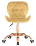 Krzesło obrotowe VASTO OFFICE VELVET BEIGE ROSE GOLD