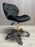 Krzesło obrotowe VASTO OFFICE VELVET BLACK ROSE GOLD