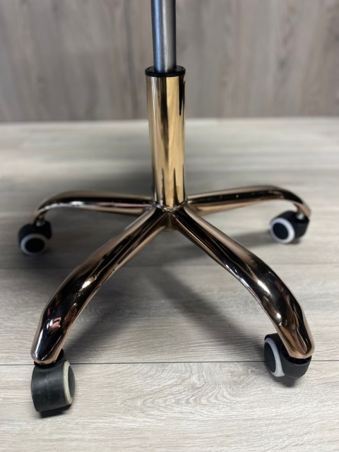 Krzesło obrotowe VASTO OFFICE VELVET DARK GREY ROSE GOLD