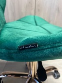Krzesło obrotowe VASTO OFFICE VELVET GREEN ROSE GOLD