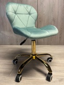 Krzesło obrotowe VASTO OFFICE VELVET MINT GOLD