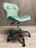 Krzesło obrotowe VASTO OFFICE VELVET MINT ROSE GOLD