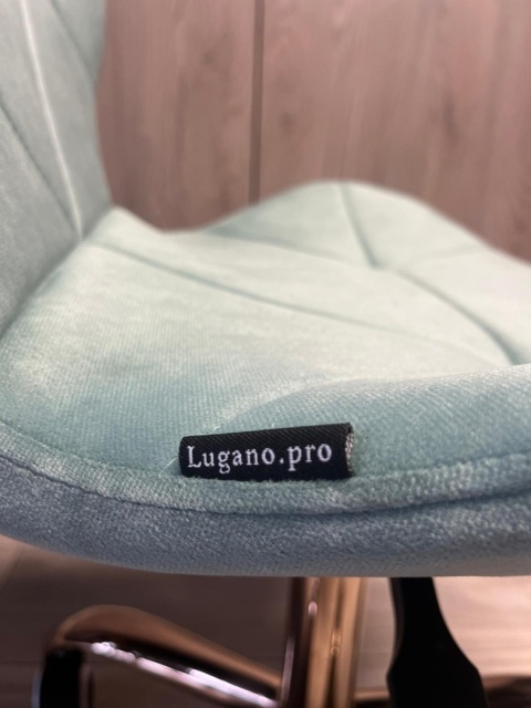 Krzesło obrotowe VASTO OFFICE VELVET MINT ROSE GOLD