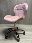 Krzesło obrotowe VASTO OFFICE VELVET PINK ROSE GOLD