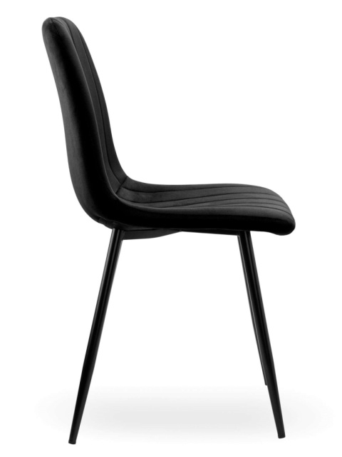 Krzesło tapicerowane AURORA VELVET BLACK
