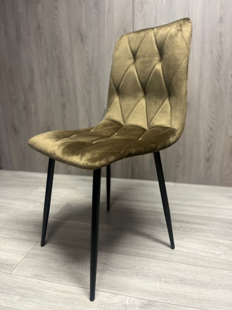 Krzesło tapicerowane BORGO VELVET BROWN