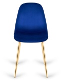 Krzesło tapicerowane GIULIA VELVET BLUE GOLD II GATUNEK