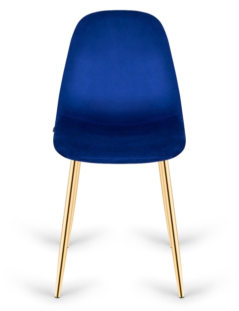 Krzesło tapicerowane GIULIA VELVET BLUE GOLD II GATUNEK