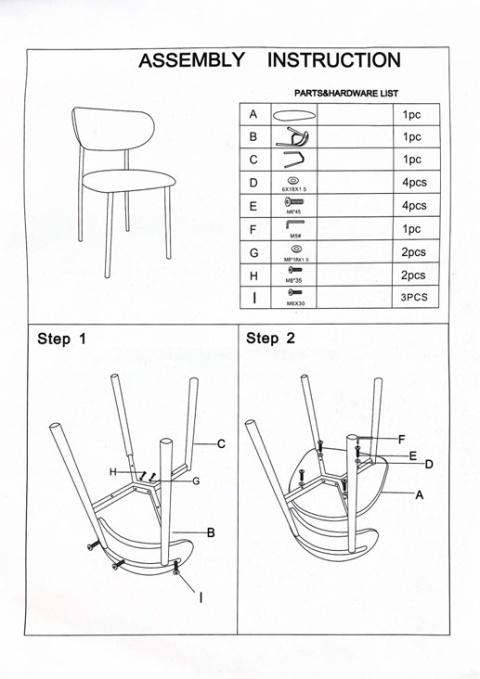 Krzesło tapicerowane LUCCA BEIGE fabric