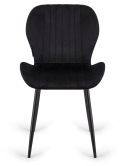 Krzesło tapicerowane MONTI VELVET BLACK II GATUNEK