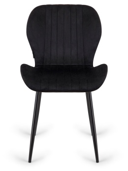 Krzesło tapicerowane MONTI VELVET BLACK II GATUNEK