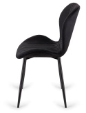 Krzesło tapicerowane MONTI VELVET BLACK II GATUNEK