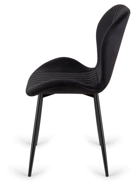 Krzesło tapicerowane MONTI VELVET BLACK II GATUNEK