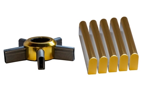 Podstawa krzesła obrotowego metalowa KD 70cm COPPER