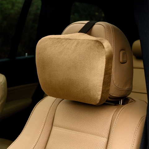 Poduszka zagłówek BEIGE ALCANTARA V