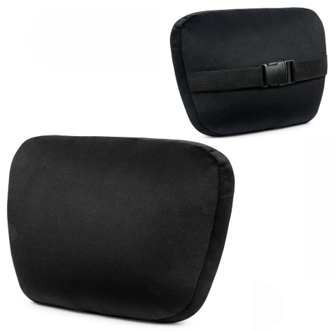 Poduszka zagłówek BLACK ALCANTARA H