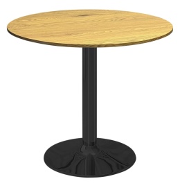 Stół okrągły VICTORY DARK WOOD 70 cm SMOKE