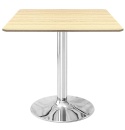 Stół skandynawski kwadratowy TORI Light Wood 70 SILVER