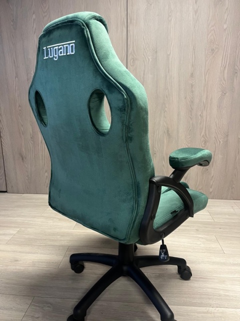 .Fotel obrotowy do biurka CARRERA M ALCANTARA DARK GREEN