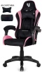 Fotel obrotowy gamingowy ENZO XL BLACK PINK ALCANTARA