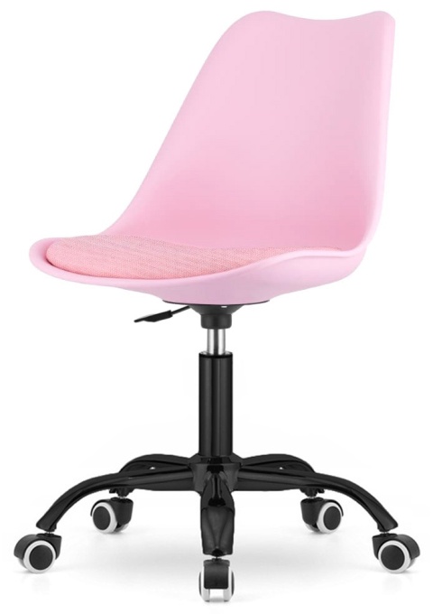 Krzesło obrotowe MONZA OFFICE PINK FABRIC II SMOKE