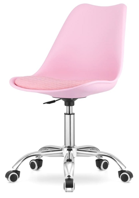 Krzesło obrotowe MONZA OFFICE PINK FABRIC II