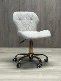 Krzesło obrotowe VASTO OFFICE BOUCLE GREY GOLD