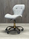 Krzesło obrotowe VASTO OFFICE BOUCLE GREY GOLD