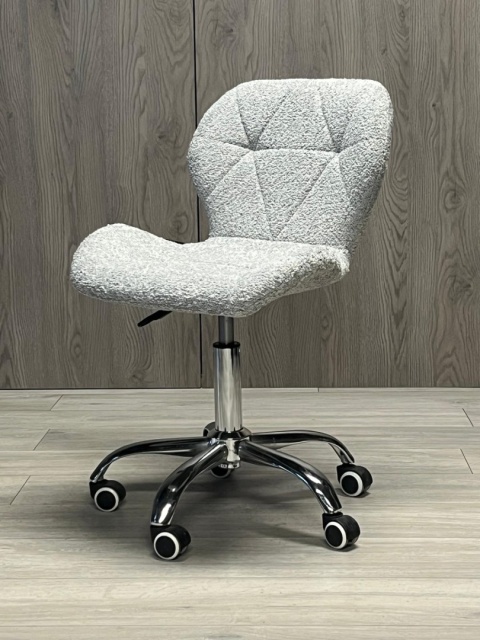 Krzesło obrotowe VASTO OFFICE BOUCLE GREY SILVER