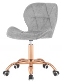 Krzesło obrotowe VASTO OFFICE FABRIC GREY ROSE GOLD
