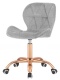 Krzesło obrotowe VASTO OFFICE FABRIC GREY ROSE GOLD